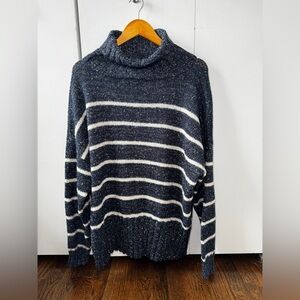 Women’s Navy Striped Sweater